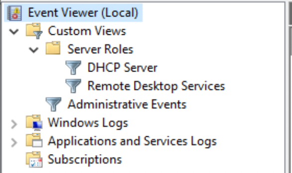 New DHCP server log