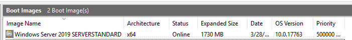 Boot image from Windows Server 2019 media