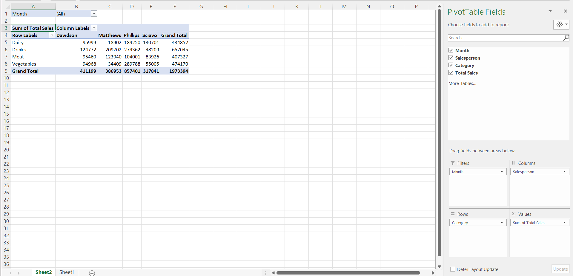 Create Pivot Tables Master The Fundamentals Of Excel Openclassrooms 1749