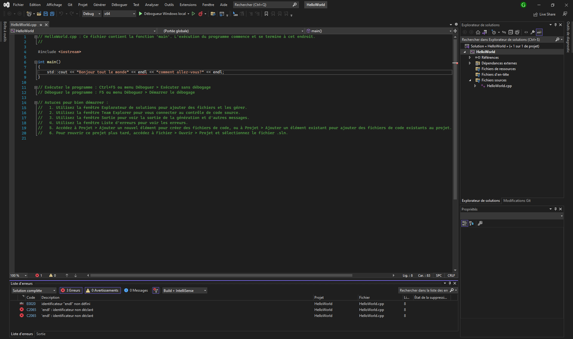 problème Visual Studio et tuto C++ par GaëtanBuisine - page 1 ...