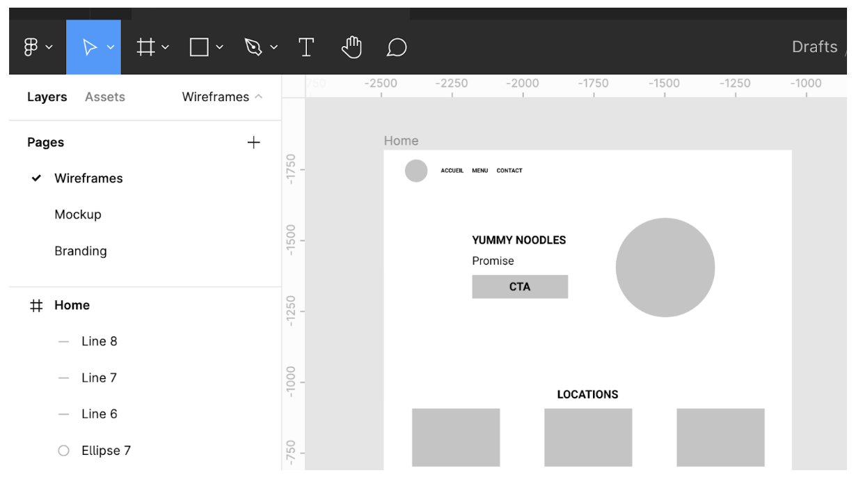 Our first screen in Figma is taking shape