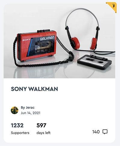 The Walkman project submitted to the community vote