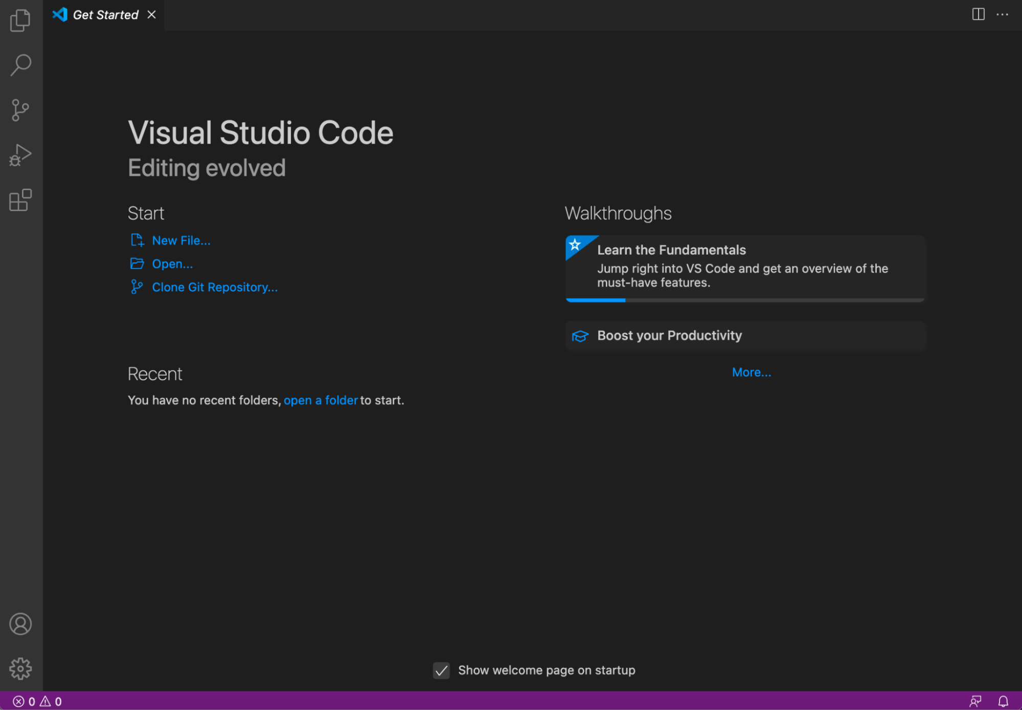 VS Code has been installed correctly