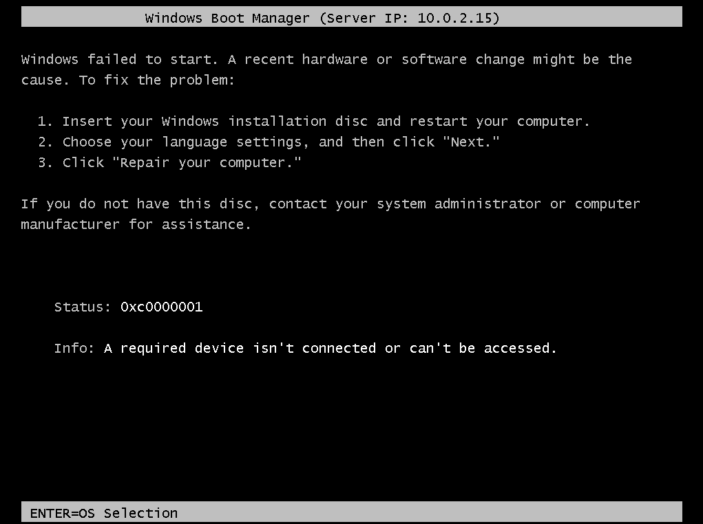Erreur courante sur certaines versions de Windows Server