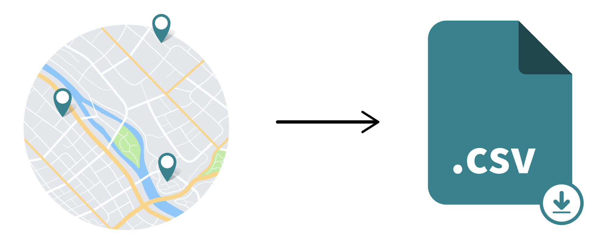 Une map se transforme en fichier .CSV