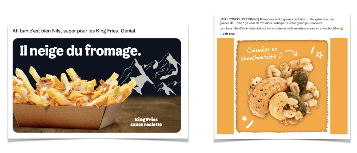 Comparatif des éléments de communication de Burger King et de Michel et Augustin