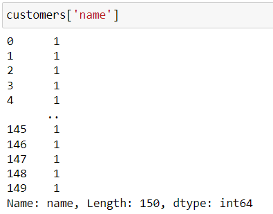 Transforming an “object” type column to “integer” type : names become 1s