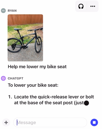 ChatGPT vous aide à abaisser la selle de votre vélo