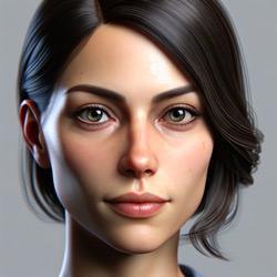 A woman face