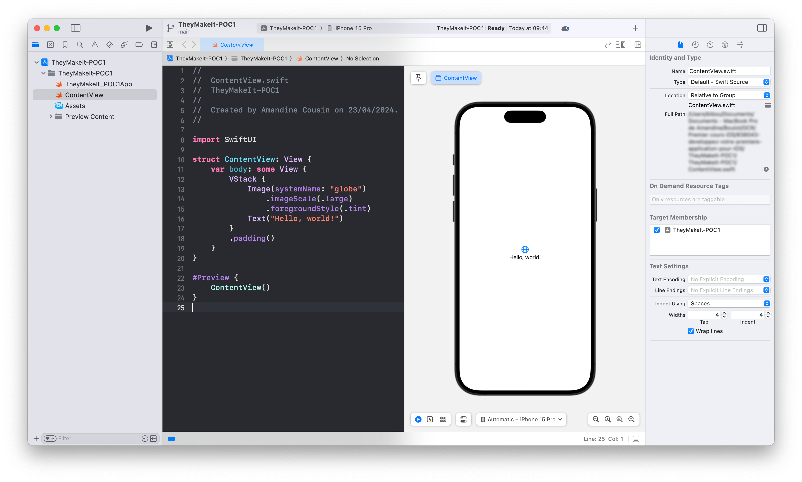 Interface SwiftUI