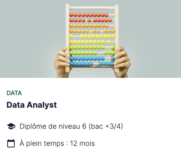 Parcours Data analyst