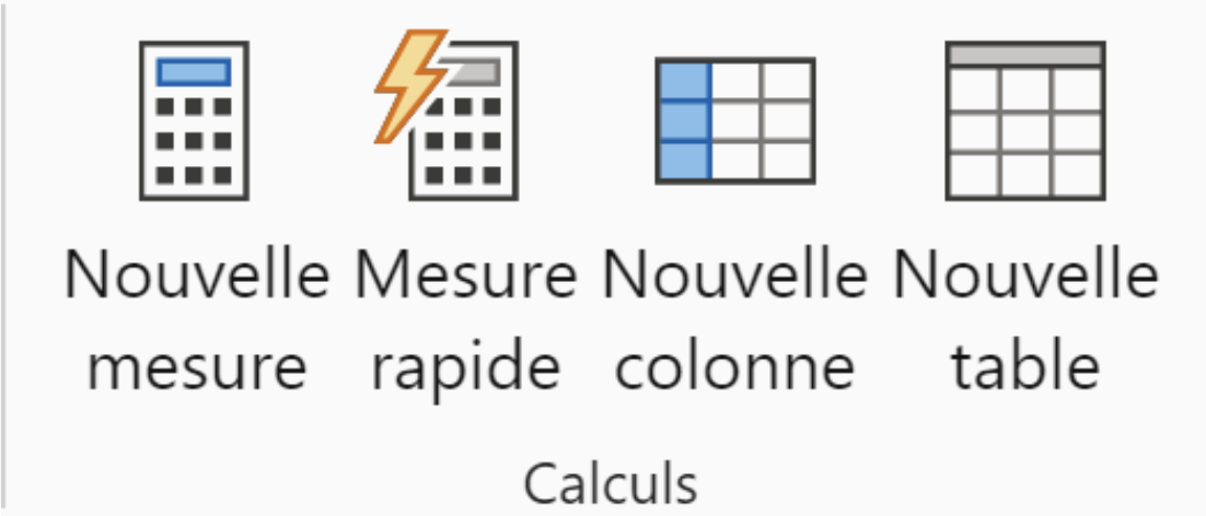 Représentation des colonnes et des mesures dans DAX