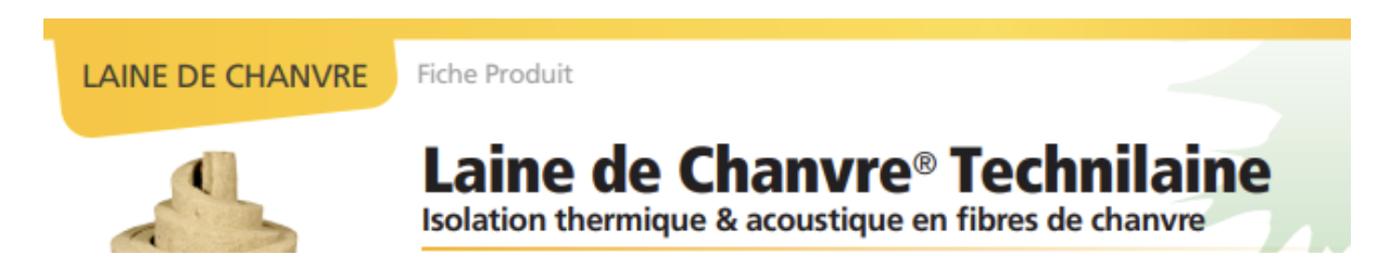 Identification du produit dans la fiche technique