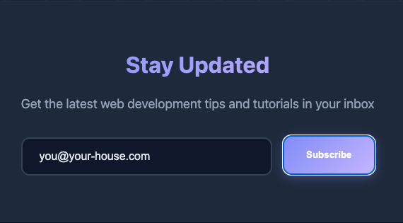La nouvelle adresse mail apparaît dans le input
