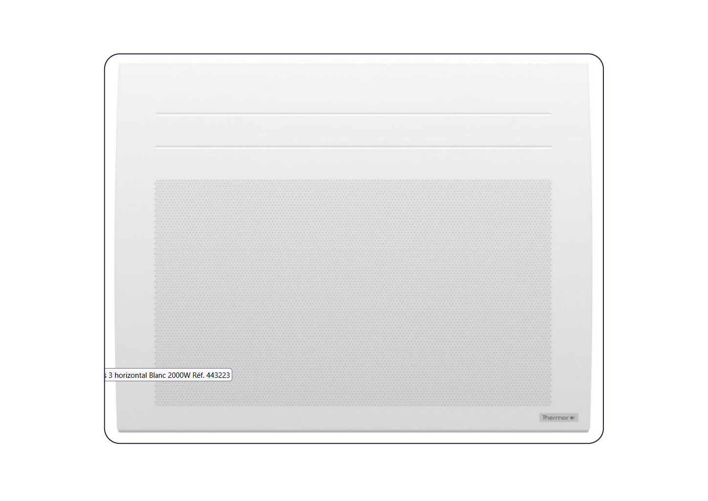 Photographie d'un radiateur rayonnant