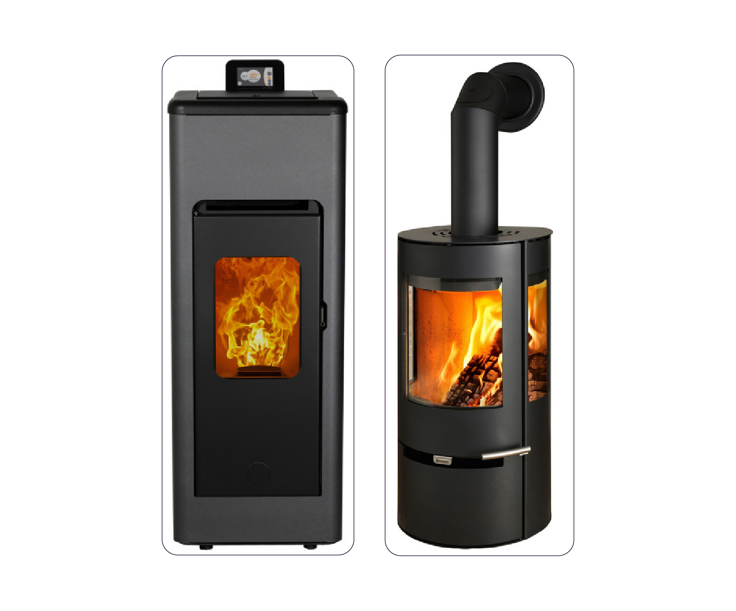 Photographie d'un poêle à bois