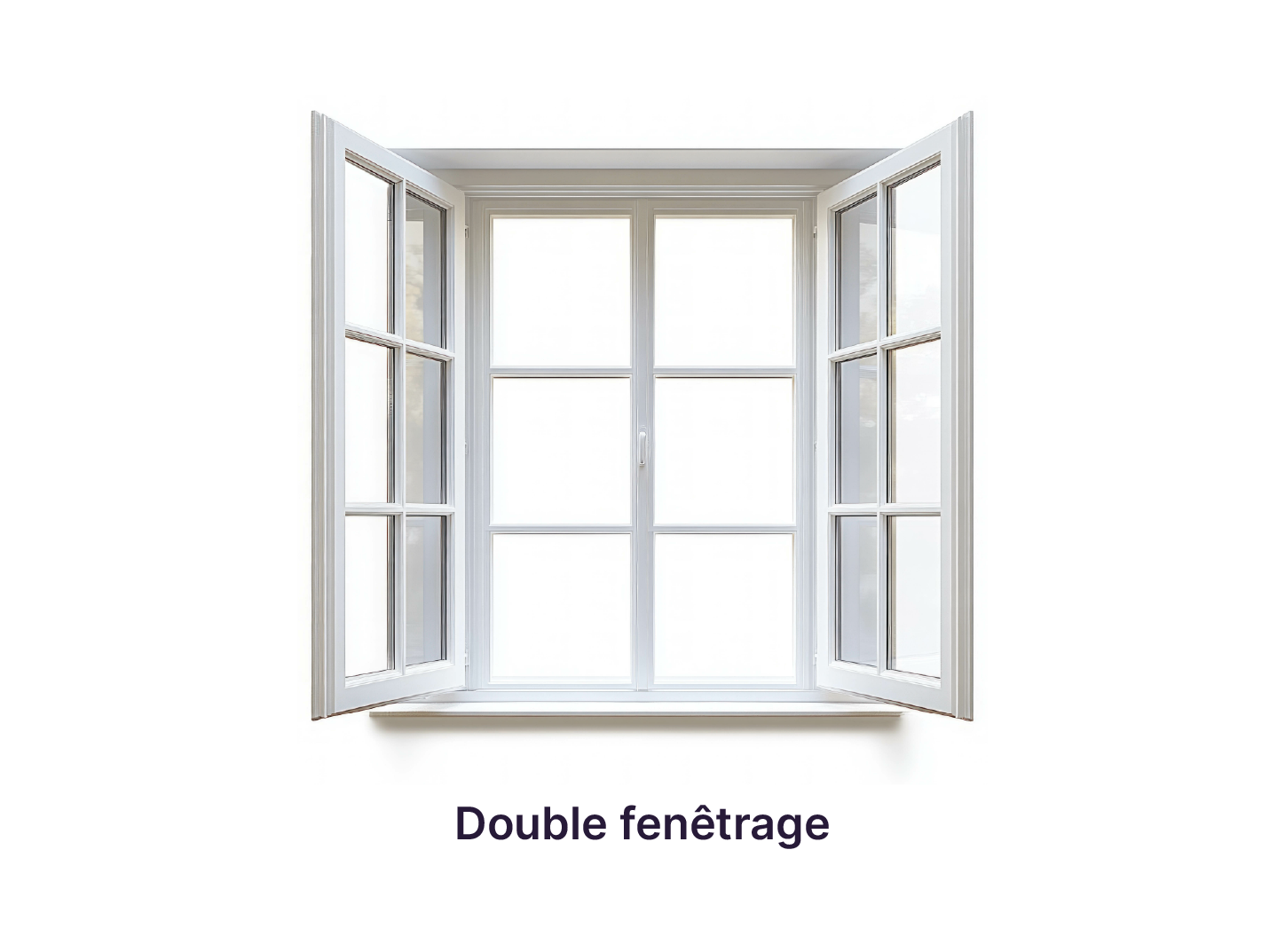 Illustration d'une double fenêtre