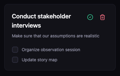 La Task ajoutée par l'utilisateur s'affiche dans l'application