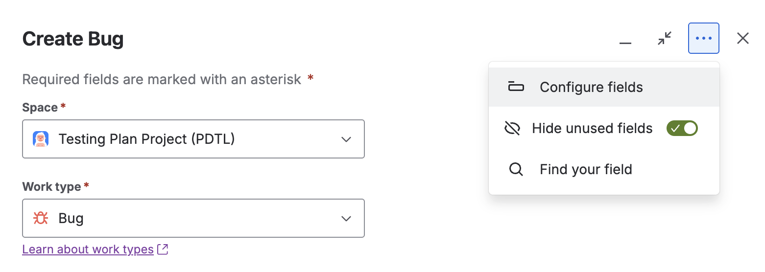 Capture d'écran de la saisie d’anomalie