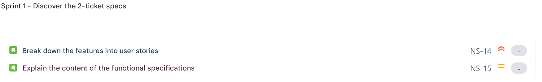Exemple de User Stories
