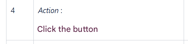 Example of a description to clarify