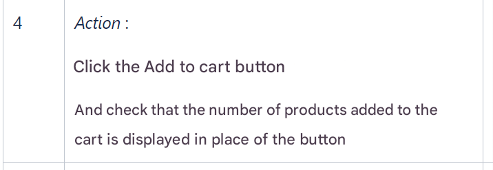 Example to avoid of a step containing several steps