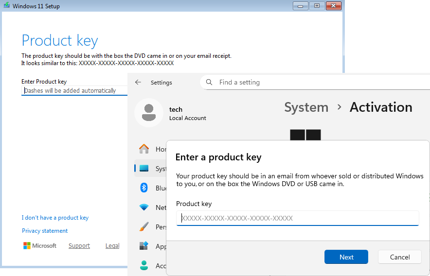 Enter Your Product Key