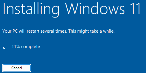 The installation will take a little time, so be patient