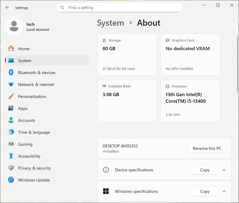 Rename the PC or Join a Domain from System Information