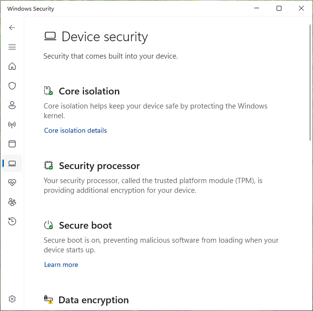 Windows 11 Security Features