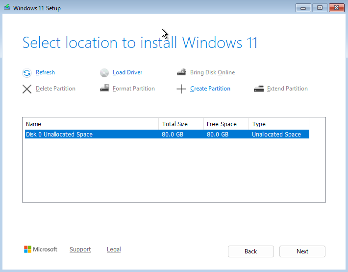 DiskPart window showing four partitions: System, Reserved, Primary (78 GB), and Recovery, with their sizes and offsets.