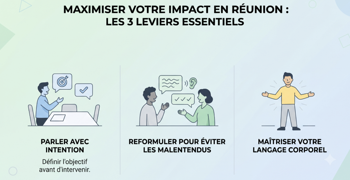 Maximiser son impact en réunion : les 3 leviers