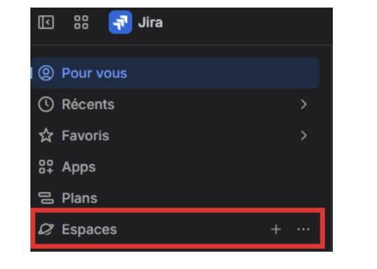 Création de l'espace