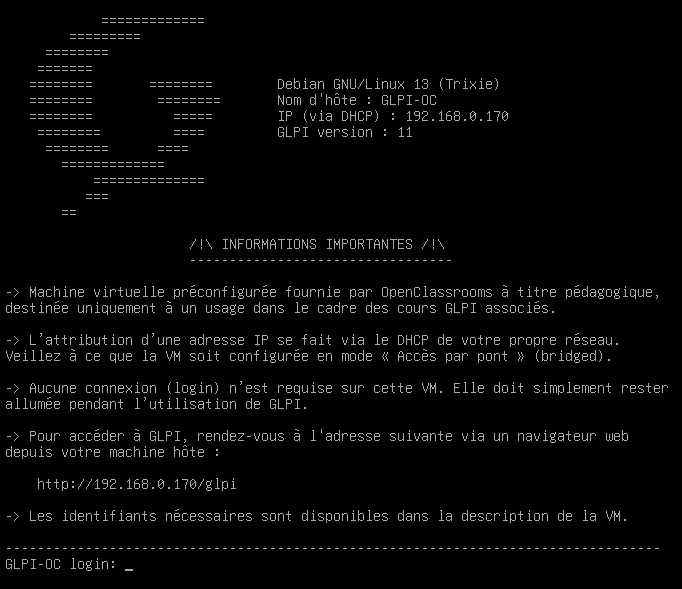 Installation de GLPI